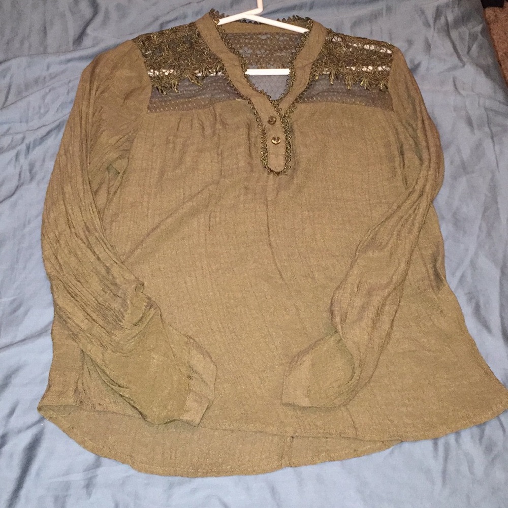 Green blouse